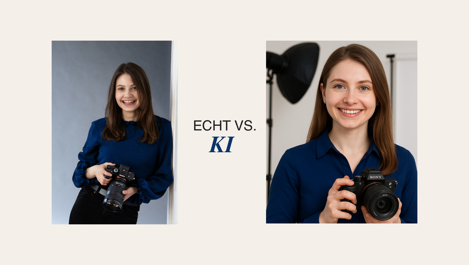 KI Personal Branding Fotos vs. echte