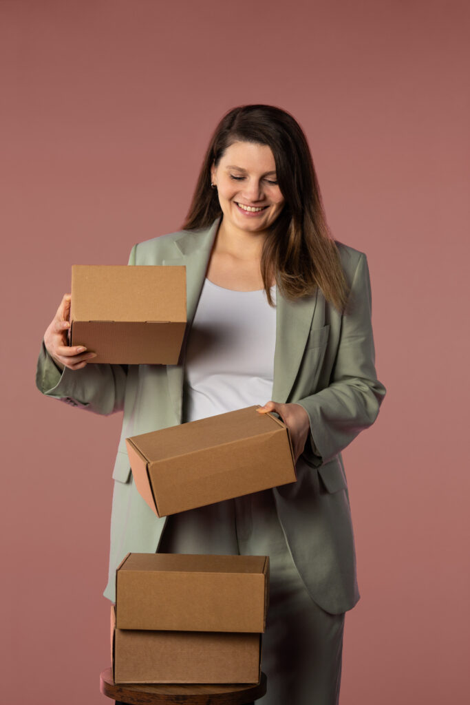 Brandingfoto einer selbstständigen Unternehmerin femergency